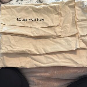 Louis Vuitton Cream Dust Bag